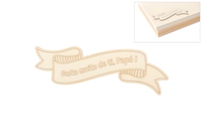 SET 6 APLICAÇÕES PAI 16X5.6X20X0.3CM CHOUPO