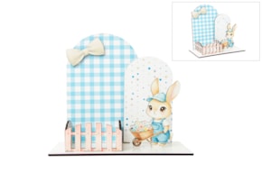 CENARIO CONEJO PASCUA 20X11X18X0.3CM MDF BRANCO