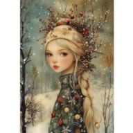 TRANSFER DTF TEXTIL 25X30CM RASPBERRY GIRL ARTIS DECOR