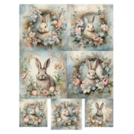 RICE PAPER 35X50CM RABBIT 2390-99822