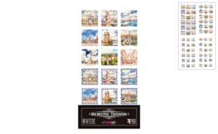 DECOR TRANSFERS 15X30CM LISBOA III MINI PFY-15507