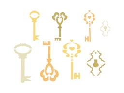 STENCIL 21X15CM CLAVES 300021275 ACRILEX