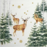PAQUETE 20 SERVILLETAS 33x33CM NAVIDAD CIERVOS 312116