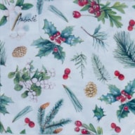PAQUETE 20 SERVILLETAS 33X33CM WINTER GREENERY CHRISTMAS