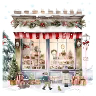SET 20 NAPKIN 33x33CM CHRISTMAS SHOP 310337