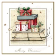 PAQUETE 20 SERVILLETAS 33x33CM TRINEO REGALOS 312126