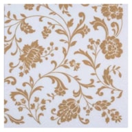 PAQUETE 20 SERVILLETAS 33x33CM FLORES DORADAS 340723