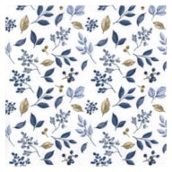 PAQUETE 20 SERVILLETAS 33X33CM FROSTY LEAVES