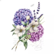 PAQUETE 20 SERVILLETAS 33x33CM HORTENSIAS 362064