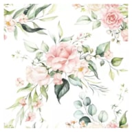 PAQUETE 20 SERVILLETAS 33x33CM ROSAS SALMON 378537