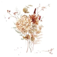 PAQUETE 20 SERVILLETAS 33X33CM SPICY COLOUR BOUQUET