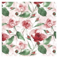 PAQUETE 20 SERVILLETAS 33X33CM POWDERY ROSES RED