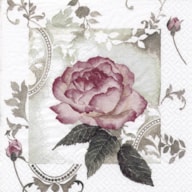 PAQUETE 20 SERVILLETAS 33X33CM VINTAGE ROSE