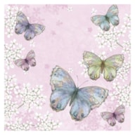 PAQUETE 20 SERVILLETAS 33X33CM FARFALLA PINK