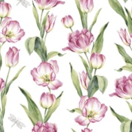 PAQUETE 20 SERVILLETAS 33X33CM CHAINE DE TULIPES