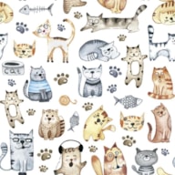PAQUETE 20 SERVILLETAS 33X33CM PET CATS
