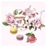 PAQUETE 20 SERVILLETAS 33x33CM DESAYUNO FLORAL 0046401