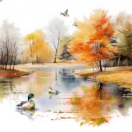 PAQUETE 20 SERVILLETAS 33x33CM ESTANQUE PATOS 343217