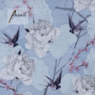 PAQUETE 20 SERVILLETAS 33X33CM ORIENTAL FLOWERS BLUE
