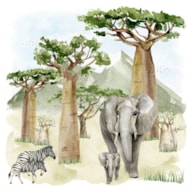 PAQUETE 20 SERVILLETAS 33x33CM ELEFANTES 346025