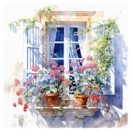 PAQUETE 20 SERVILLETAS 33x33CM VENTANA PRIMAVERAL 373445