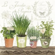 PAQUETE 20 SERVILLETAS 33X33CM JARDIN DE PROVENCE