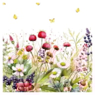 PAQUETE 20 SERVILLETAS 33x33CM FLORES 344634