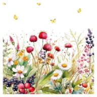 PAQUETE 20 SERVILLETAS 33x33CM FLORES 344634