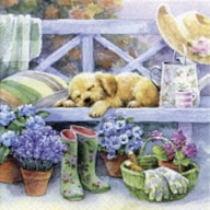 PAQUETE 20 SERVILLETAS 33X33CM GARDENING BREAK