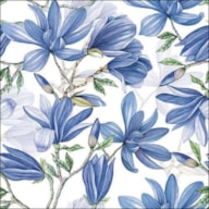 PAQUETE 20 SERVILLETAS 33X33CM MAGNOLIA ACUMINATA WHITE