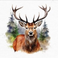 PAQUETE 20 SERVILLETAS 33x33CM CIERVO 343174