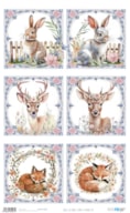 PAPEL ARROZ 54X33CM CONEJO CIERVO ZORRO  PFY-15567