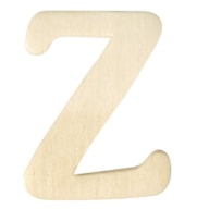 WOODEN LETTER Z 4CM  RAYHER