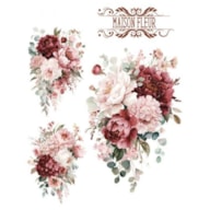 TRANSFER DTF TEXTIL 25X30CM MAISON FLEUR ARTIS DECOR