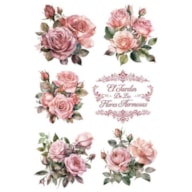 TRANSFER DTF TEXTIL 25X30CM FLORES ARTIS DECOR