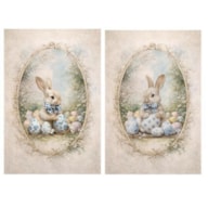 TRANSFER DTF TEXTIL 25X30CM EASTER BUNNIES ARTIS DECOR