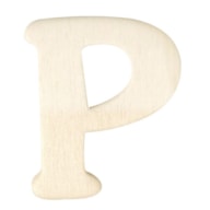 LETRA P MADERA 4CM  RAYHER