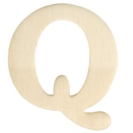 WOODEN LETTER Q 4CM  RAYHER