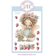 TRANSFER DTF-087G 20X28.5CM FADA COM MORANGOS