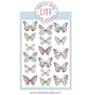 TRANSFER DTF-047G 20X28.5CM MARIPOSAS