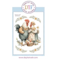 TRANSFER DTF-091P 14.28X19CM GALO E GALINHA