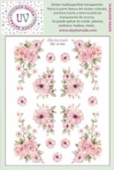 STICKER MULTISUPERFICIE TRANSP. UV-089 14.28X19CM FLORES