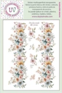 STICKER MULTISUPERFICIE TRANSP. UV-064 14.28X19CM FLORES