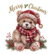 TRANSFER DTF TEXTIL 24X23CM CHRISTMAS BEAR ARTIS DECOR