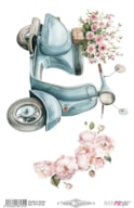 THERMO TRANSFERS 20X30CM VESPAS & FLOWERS PFY-16134