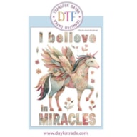TRANSFER DTF-128P 14.28X19CM I BELIEVE IN MIRACLES