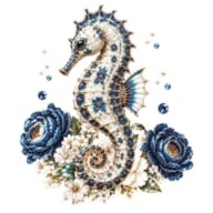 TRANSFER DTF TEXTIL 25X30CM PORCELAIN SEE HORSE ARTIS DECOR