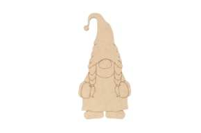 SET 2 GNOMES 14.5X30X.03CM MDF
