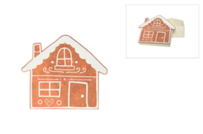 SET 2 HOUSES 12.5X11X0.3CM MDF BRANCO