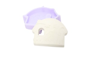 SILICON MOLD NATIVITY FAMILY 10X8X2CM MLD